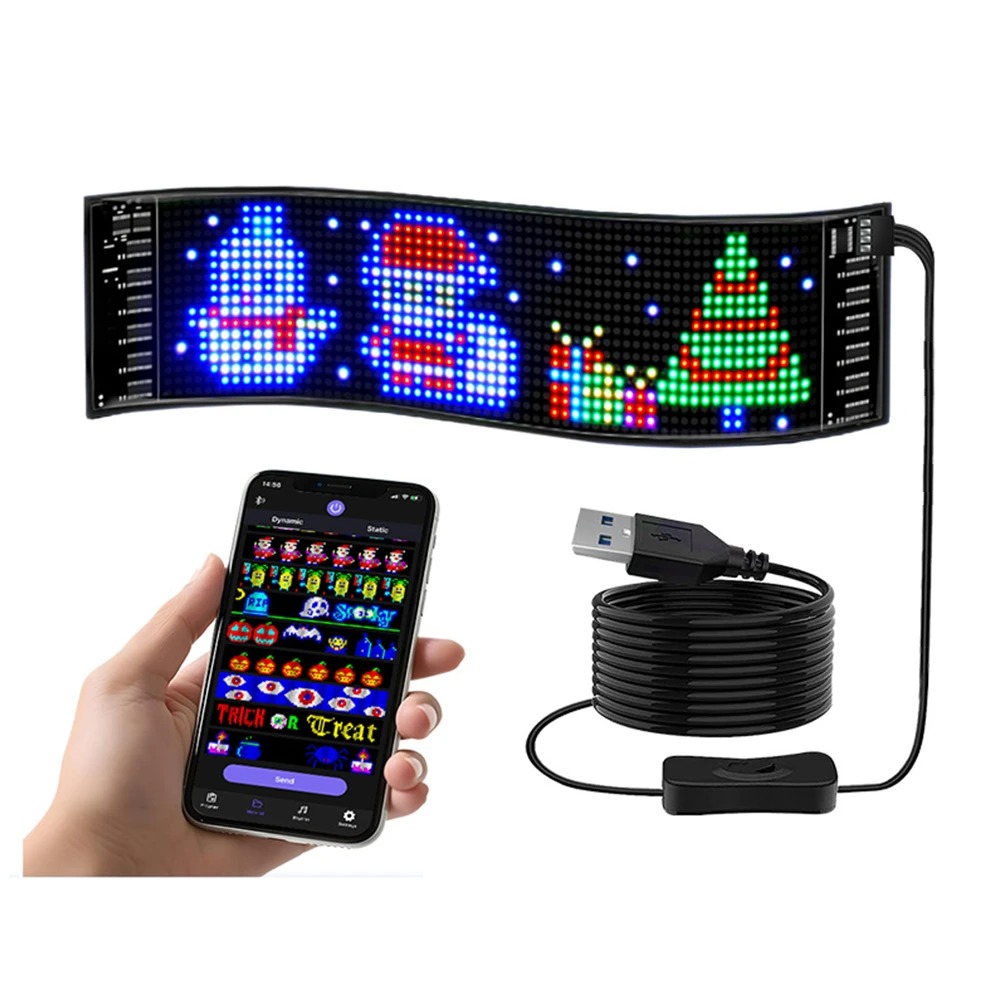   CARTEL LED FLEXIBLE USB 12V 10 X 38 CM.