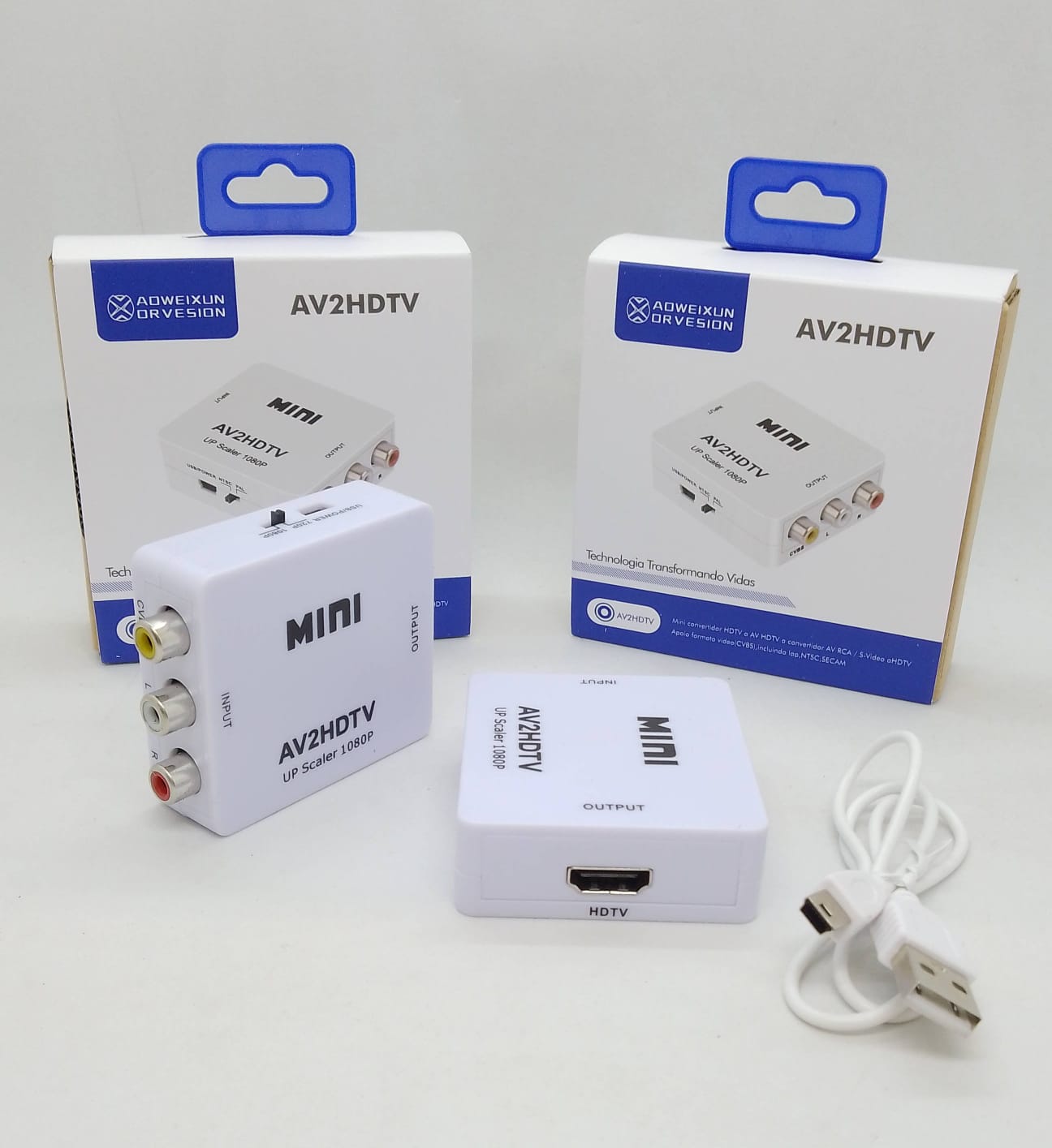    ADAPTADOR CONVERTIDOR AV HDMI FULL HD 1080P JGAVHDTV