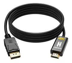    CABLE DISPLAYPORT A HDMI 4K 1.5 MTS JG-CABDPHDTV