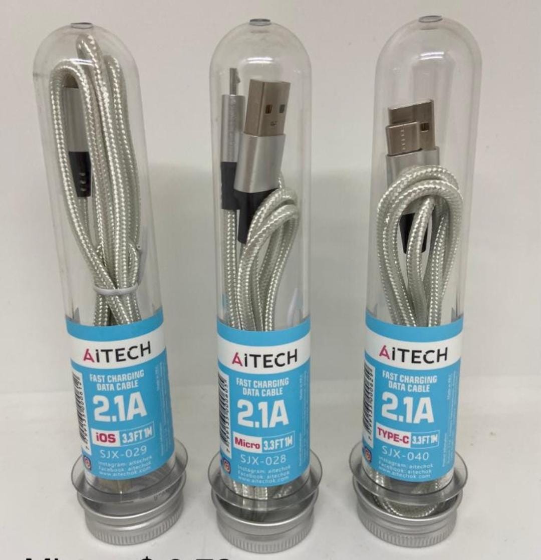     CABLE MICRO USB V8 AITECH ACRILICO (PACK X 25) *