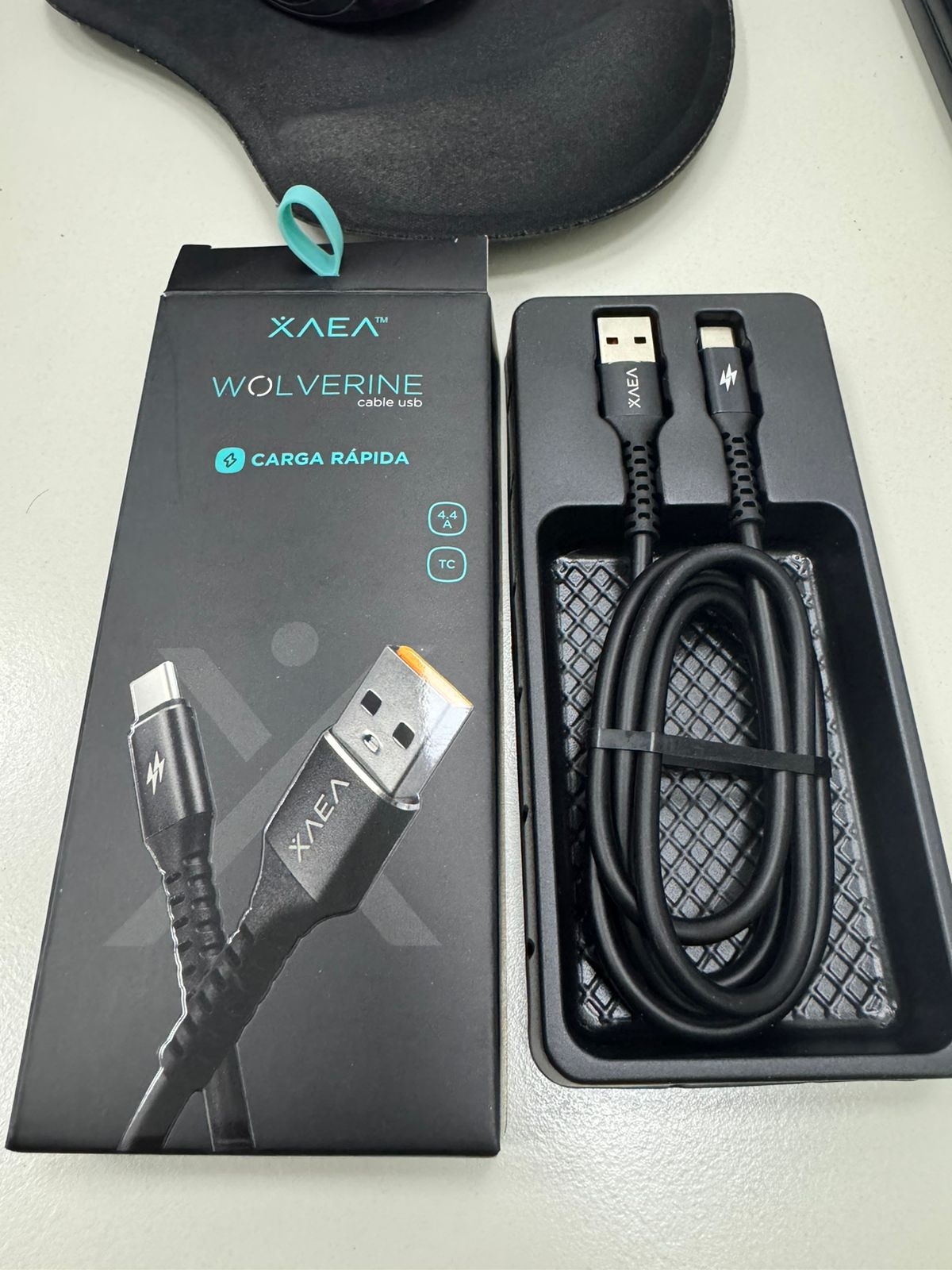   CABLE TIPO C MALLADO 4.4A WOLVERINE XAEA (MOD-95)