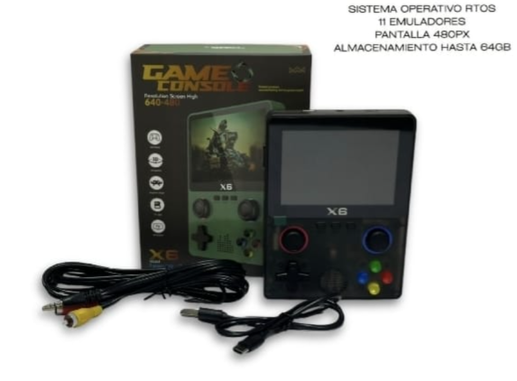   CONSOLA GAME X6 RETRO PANTALLA 480P
