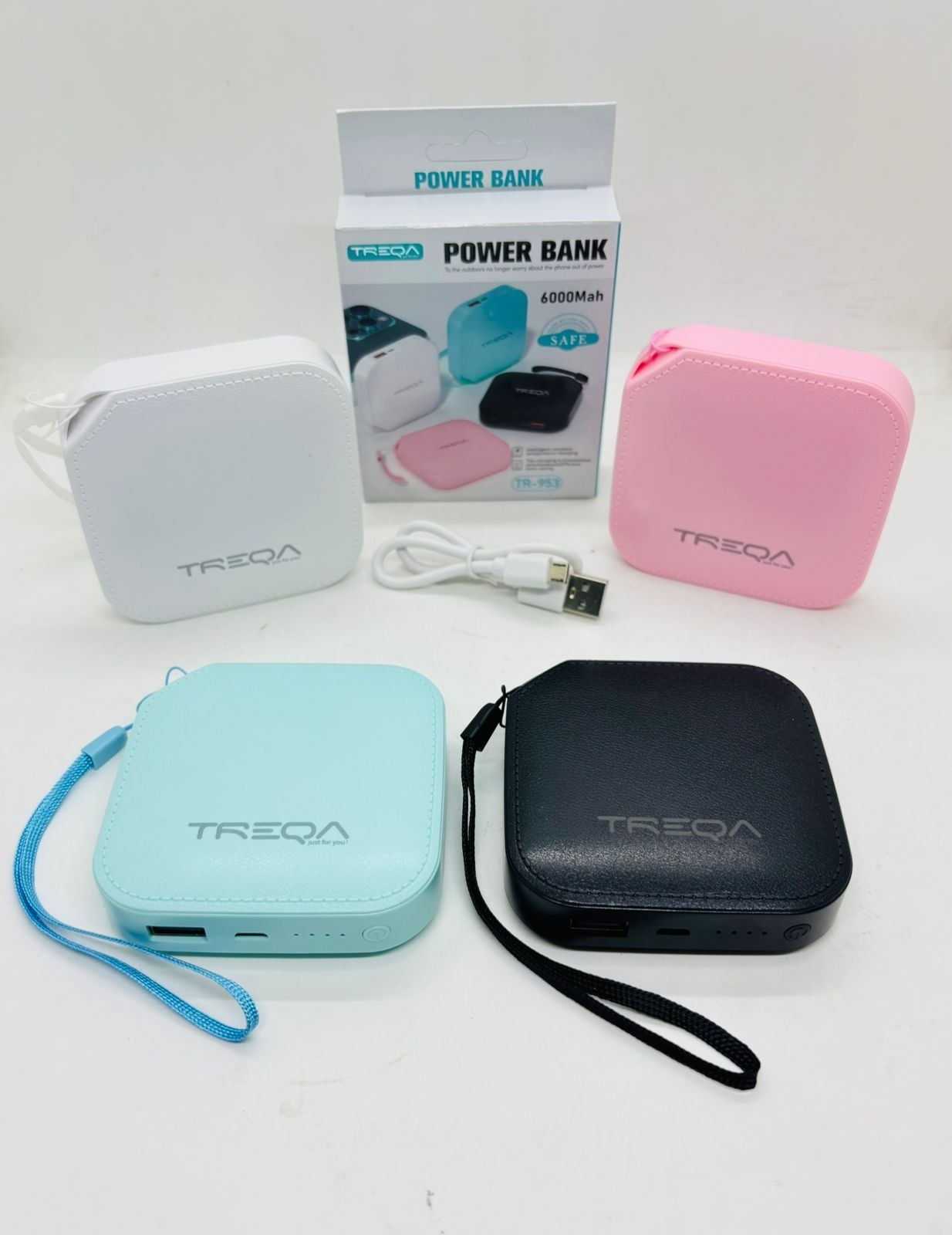   POWER BANK TREQA 6000 MAH 2.1A CON CORREA