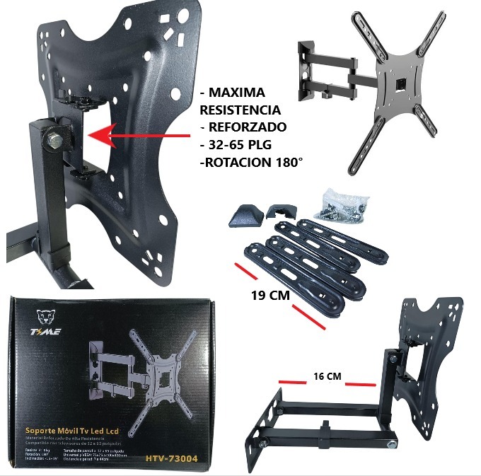   SOPORTE TV MOVIL REFORZADO 32 A 65 PLG