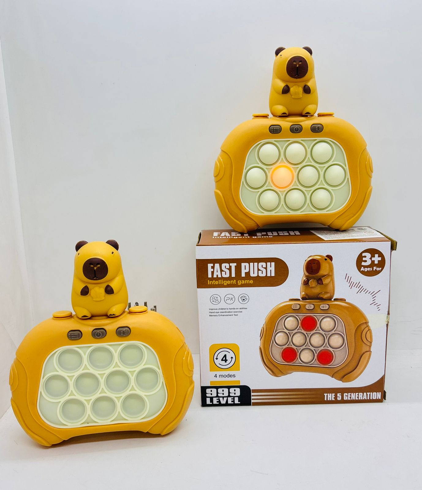    JUEGO POPIT ELECTRICO VELOCIDAD CON LUZ CAPIBARA