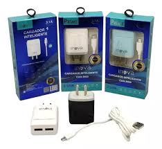    CARGADOR MICRO USB V8 3.1A INOVA CAR 2053 