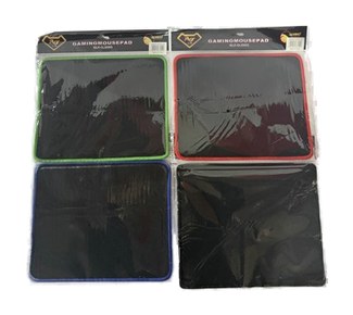   PAD MOUSE LISO BORDADO NEGRO Y COLORES PACK X5 JG-PADLISO