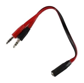  ADAPTADOR VINCHA GAMER PS4 A PC (2 MACHO A 1 HEMBRA) *