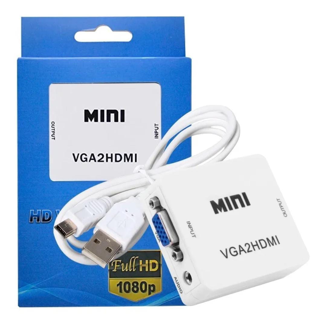    ADAPTADOR CONVERTIDOR VGA HDMI FULL HD 1080P JG-VGAHDTV