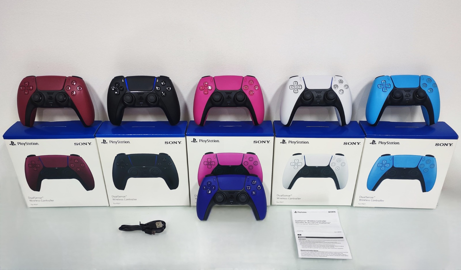   JOYSTICK PS5 SONY BLANCOS + COLORES