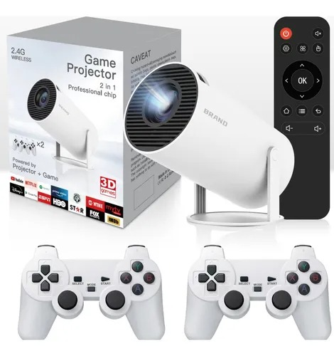   PROYECTOR 4K GAMER CON 2 JOYSTICK Y APP 