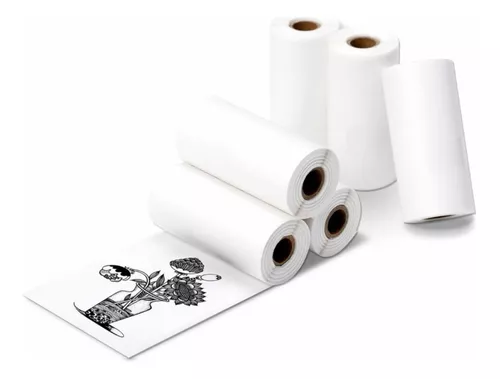   PAPEL REPUESTO DE MINI IMPRESORARA ( PAQ X 5 )