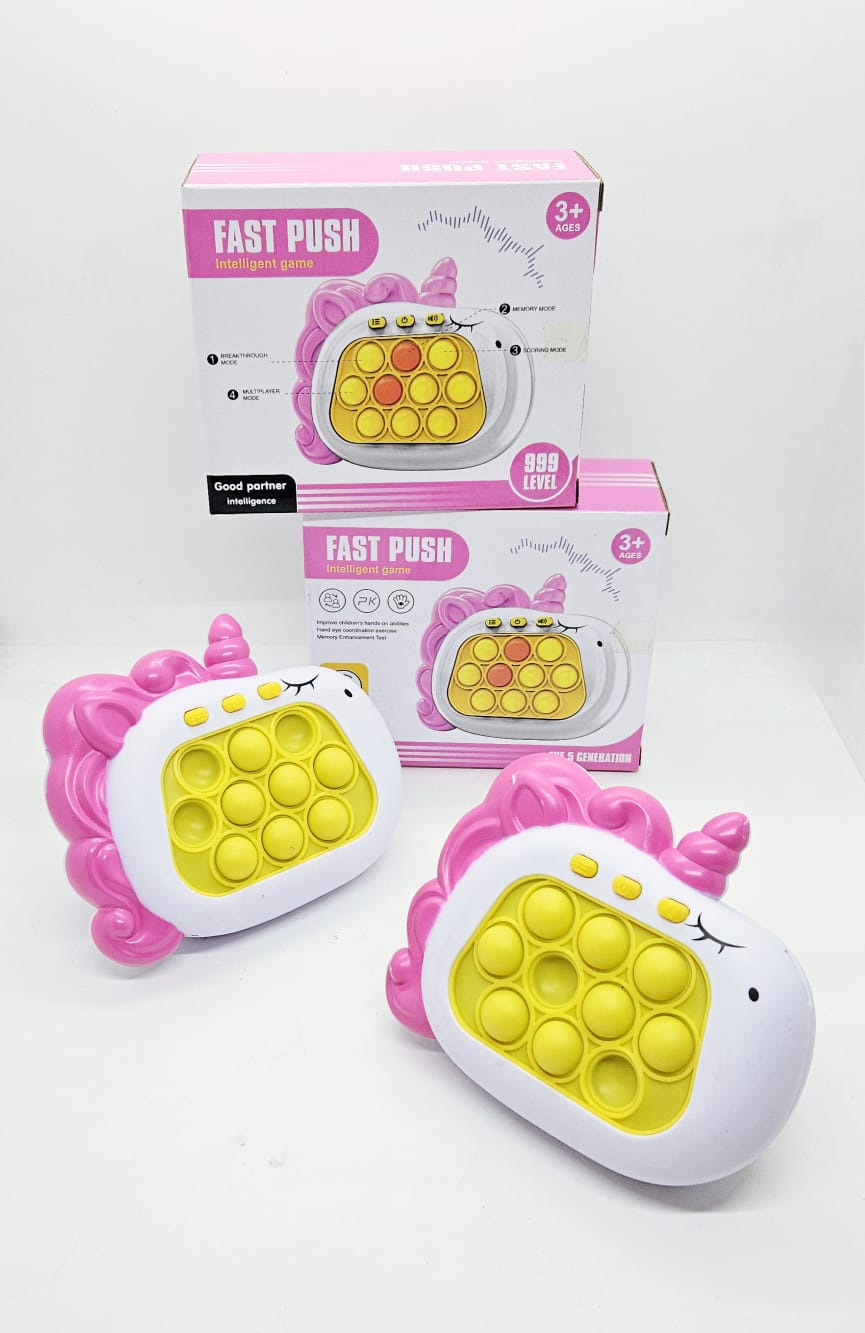    JUEGO POPIT ELECTRICO VELOCIDAD CON LUZ UNICORNIO