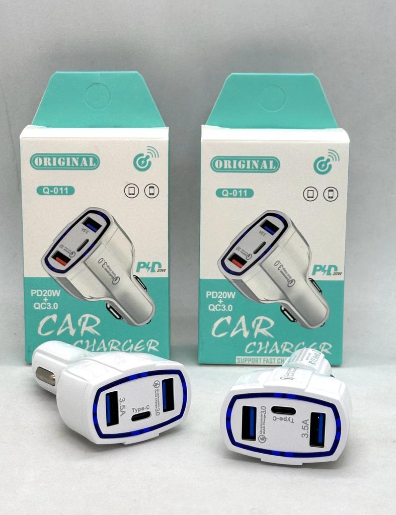    CARGADOR 12V 2 USB + TC 7A Q-011 JG-12VQ11