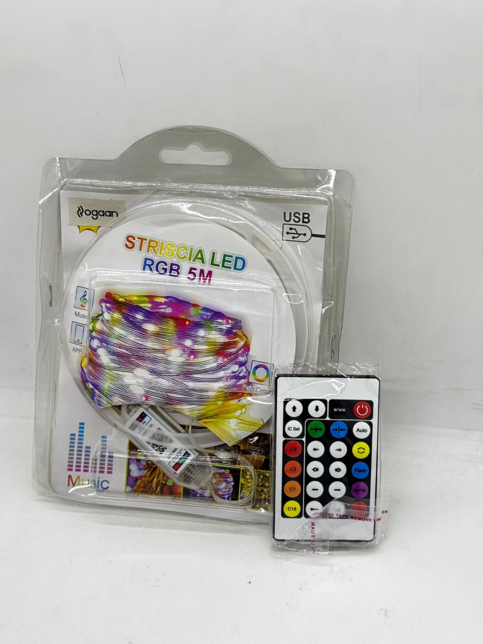   TIRA LED 5 MTS RGB CON APP PARA CELULAR 