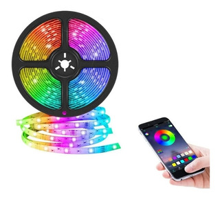    TIRA LED 10 MTS RGB SMART CON BT Y APP PARA CELULAR JG-RGB10M