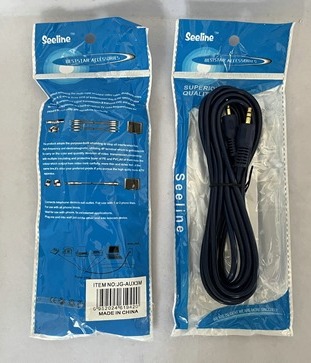   CABLE PLUG A PLUG 3 MTS EN BOLSA JG-AUX3M