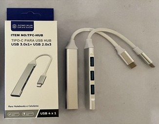    HUB USB TIPO C ( 3USB 2.0 + 1USB 3.0 ) JG-HUBTC