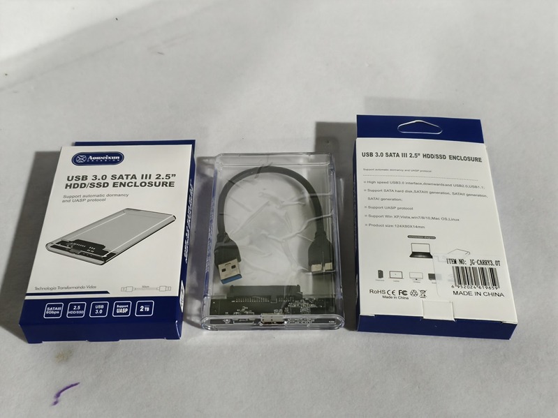    CARRY DISK USB 3.0 TRANSPARENTE JG-CARRY3.0T