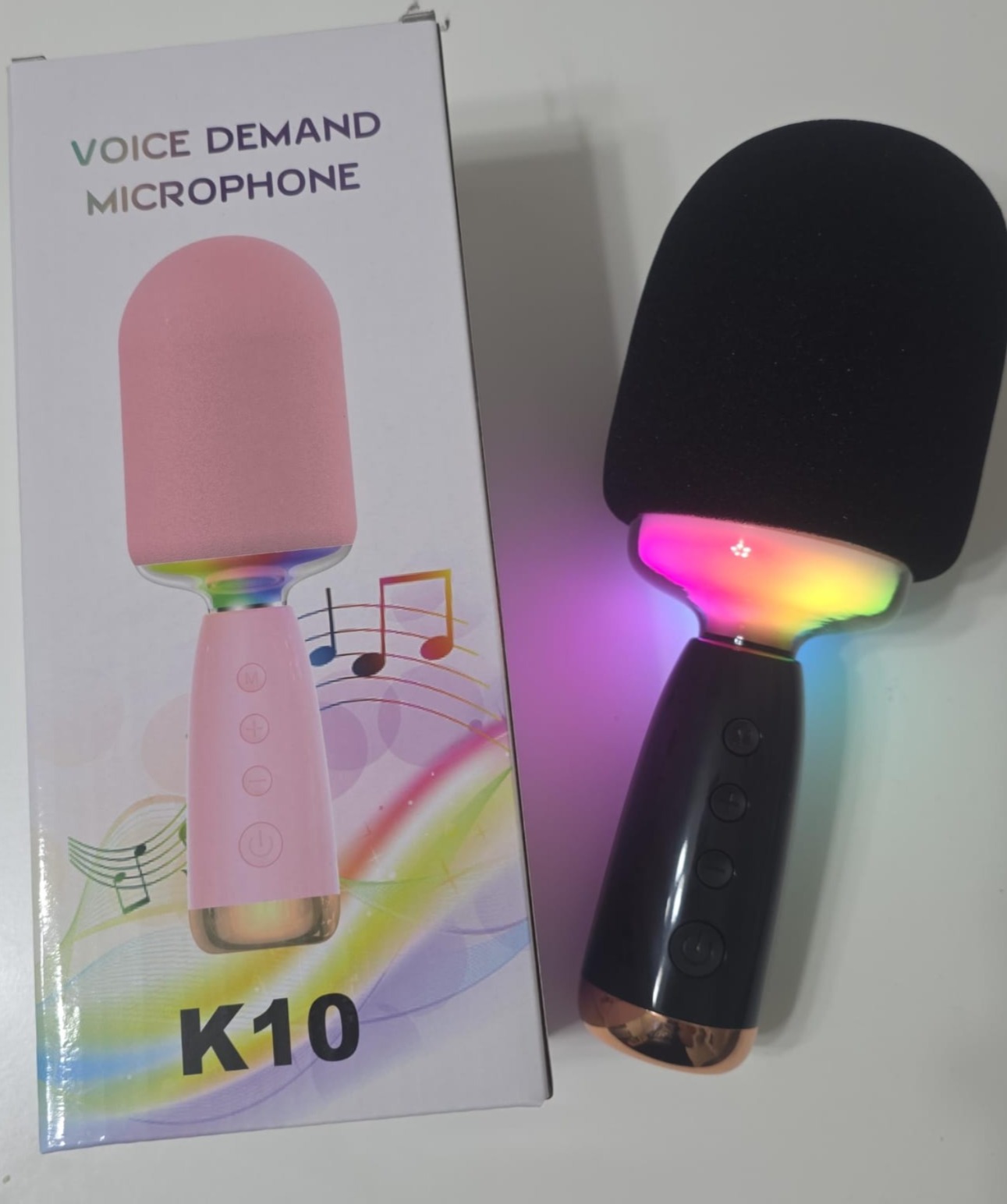   MICROFONO KARAOKE RGB K10 JG-MICKARAOKE