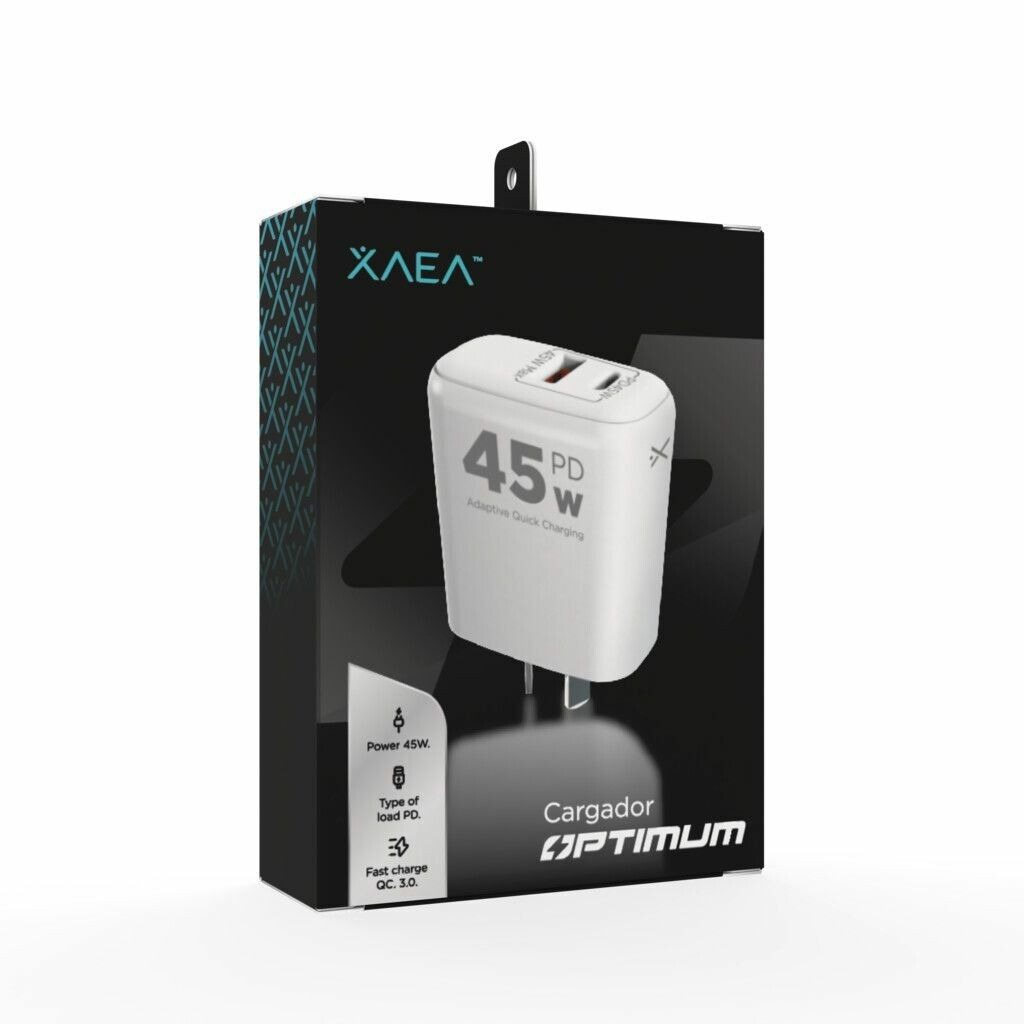   CARGADOR 5A 45W 1 USB +1 TC XAEA OPTIMUM