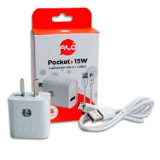  CARGADOR USB A TC CON CABLE 15W ALO ( PACK X 10 )
